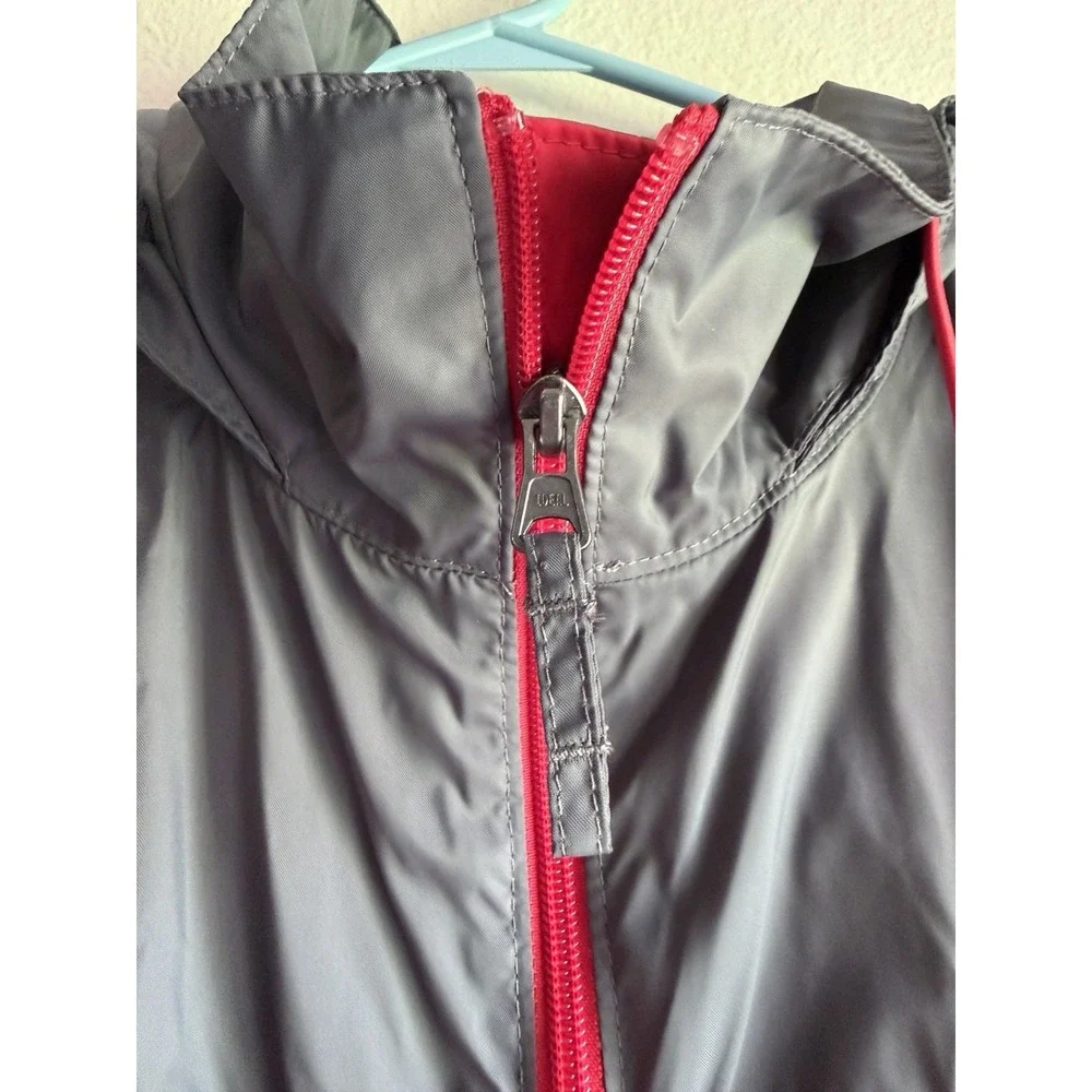 Columbia Mens Red Full Zip Lightweight Windbreaker Jacket 100% Nylon Size XLarge